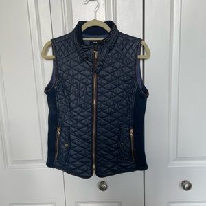 Faux leather vest